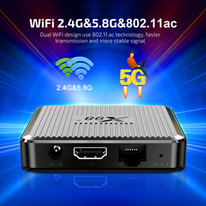 X98Q Android 11 Dualband WIFI OTT Smart-TV-Box 2GB 16GB S905W2 2,4G/5G Dual Wifi Media Play 4K AV1 Smart Android TV-Box