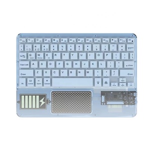 New Wireless Bluetooth Transparent <strong>Keyboard</strong> Backlit RGB LED <strong>Keyboard</strong> with <strong>Touchpad</strong> Mouse for 2024 New ipad Pro 11 12.9 13 Inch - Product Image 2