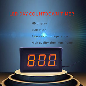 Display a LED a 3 cifre da 3 pollici contatore di sicurezza digitale da parete telecomando singolo lato display rosso completo - Product Image 3