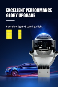 新品質<span class=keywords><strong>RGB</strong></span> <span class=keywords><strong>LED</strong></span>プロジェクターヘッドランプマツダ三菱トヨタプリウスランドクルーザー用CSPチップ6000Kカラー12V