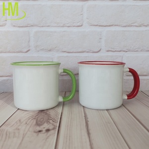 彩色手柄内无手柄白色升华空白陶瓷杯 - Product Image 5