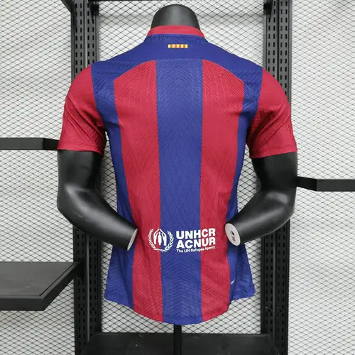 23-24 FC Barcelone-Maillot de joueur à domicile XS-3XL #14 JOAO FELIX Maillot de football en tissu confortable bleu et rouge Grossiste