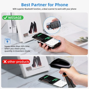 QR Code <strong>Scanner</strong> Bluetooth Android <strong>Barcode</strong> <strong>Scanner</strong>, Portable Back Clip Wireless 1D 2D <strong>UPC</strong> ISBN Inventory <strong>Barcode</strong> Reader - Product Image 3