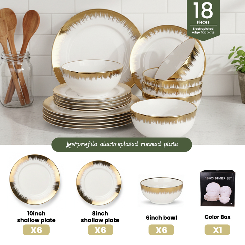 18 pièces Style 1 blanc
