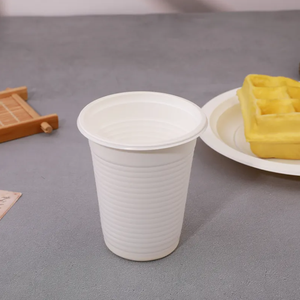 ถ้วยกาแฟทำจากแป้งข้าวโพดแบบใช้แล้วทิ้งถ้วยใส่กระดาษและ PLA แบบย่อยสลายได้เป็นมิตรต่อสิ่งแวดล้อมสำหรับงานเลี้ยงและงานแต่งงาน