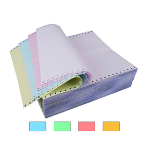 Formularios de pedido profesional Factura duplicada Libros de color Ncr Computadora Impresión continua Papel sin carbón para uso comercial