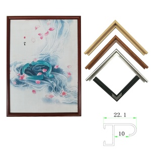 Profilo del telaio in alluminio wall art home decor cornice nera paesaggio cornice in alluminio modanatura per fare arte