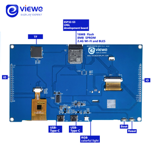Экран Esp32 S3 7 дюймов Tft ЖК-дисплей, плата для разработки, 800x480 экран, двухъядерный процессор, 16 м, вспышка, Wi-Fi, BT5 для GUI LVGL HMI - Product Image 2