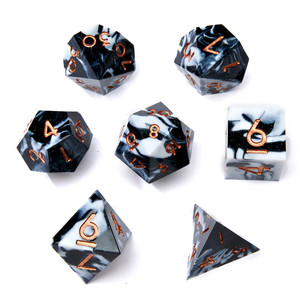 7Pcs/Set Resin DND Dice D&amp;D Dice Set D4 D6 D8 D10 D% D12 D20 Polyhedral <strong>Games</strong> for Dungeons and Dragons Table <strong>Games</strong> RPG - Product Image 6