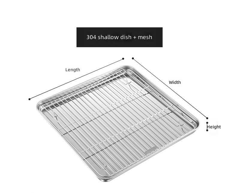 304 Shallow Plate+Net