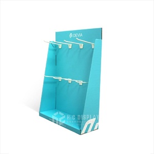 Pdq-caja de exhibición de ganchos de papel, expositor de cartón corrugado para mostrador de cartón, PDQ - Product Image 1