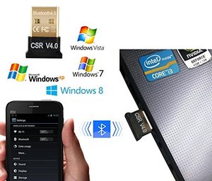 HG USB蓝牙4.0低微适配器兼容Windows 10，8.1，8，7，经典蓝牙耳机 - Product Image 5