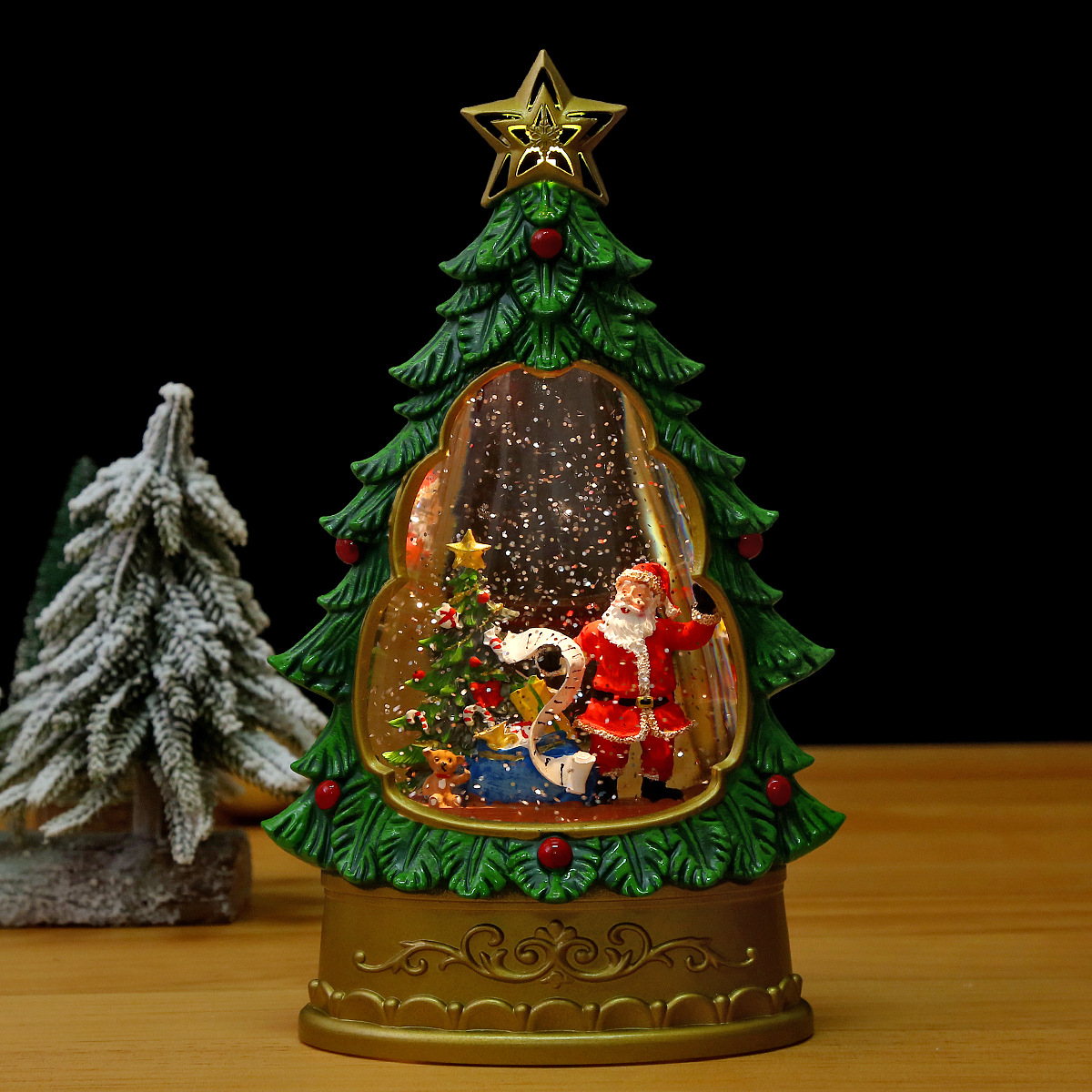 Père Noël et arbre