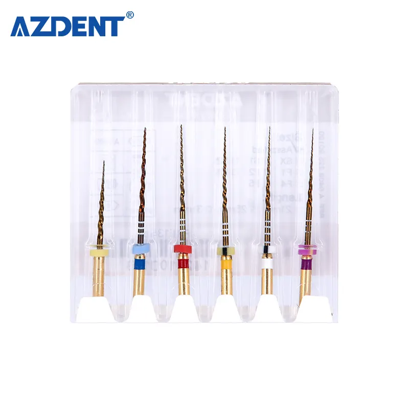 Dental endodoncia oro cono NITI Rotary archivos uso del motor 25mm dental archivos