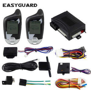 EASYGUARD 2 alarma de coche LCD localizador de seguridad microondas inalámbrico sistema de alarma del coche de DC12V - Product Image 1