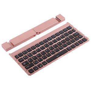 Teclado plegable GK608 ultradelgado para teléfono móvil, teclado inalámbrico barato para tableta y PC con soporte, sistema Android i OS Win - Product Image 4