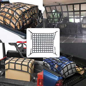 Nhiệm Vụ Nặng Nề Tùy Chỉnh 1 "Vải Hàng Hóa <span class=keywords><strong>Net</strong></span> Với D Nhẫn & Cam Khóa Tie-Xuống Ratchet Dây Đeo Cho Pick up Xe Tải Giường - Product Image 6