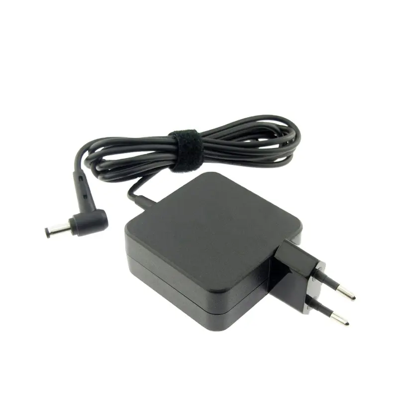 Carregador adaptador de laptop, adaptador quadrado 19v 2.37a 5525 universal externo para asus