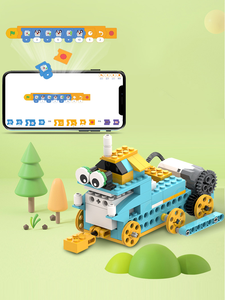 Venta caliente bloques de montaje programables eléctricos Diy Robot electrónico Compatible Stem App programación juguetes conjunto para niños