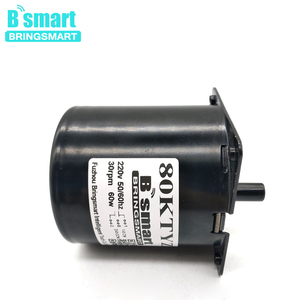 BRINGSMART 80KTYZ永磁交流同步电机60w微型低速正换向电机220V齿轮减速 - Product Image 2