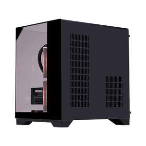 ゲーミングPCケースM-ATXデスクトップコンピュータケース-ミッドタワーシャーシ強化ガラスパネルUSBポート簡単なケーブル管理 - Product Image 5