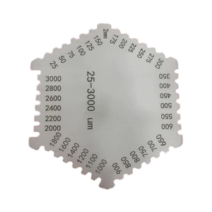 Độ Chính Xác Cao Thép Không Gỉ Lục Giác Lược Ướt Độ Dày Màng Đo Màng Ướt Lược Đo Sơn Khuyến Mại Công Cụ Kit - Product Image 1