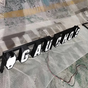 Store Edelstahl Werbung Werbung LED-Buchstaben Kleine 3D-Kanal Buchstaben Leucht schilder - Product Image 2