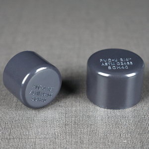 UPVCパイプ継手ASTM SCH40 PVCキャップ1/2 3/4滑らかな表面中国工場 - Product Image 2