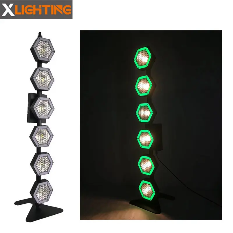 Kemei — lampe COB pour dj et discothèque, nouvel arrivage 2020, éclairage à LED 6 lignes, Hexa pixels