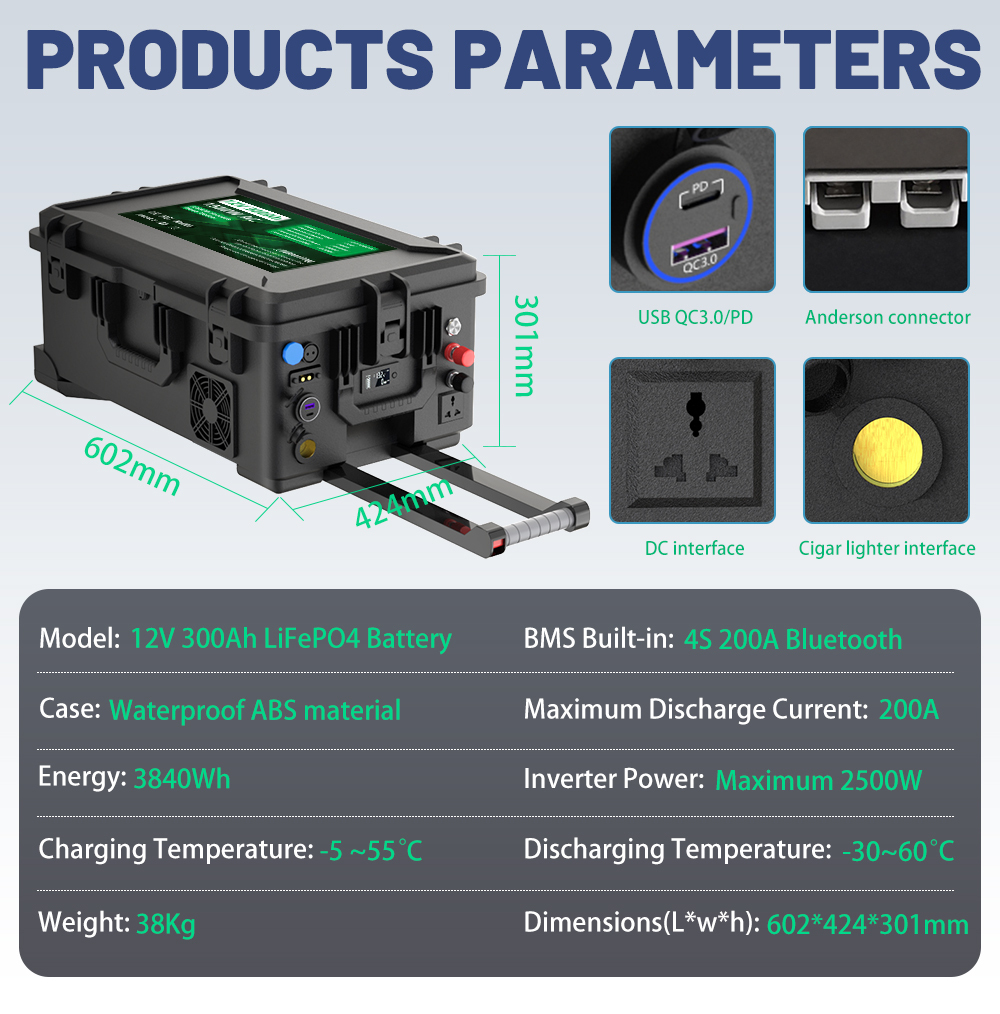 12V 300AH