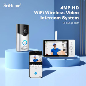 SriHome 4MP家庭门铃摄像头套件公寓酒店对讲机闭路电视摄像头系统智能高清视频通话智能摄像头 - Product Image 4