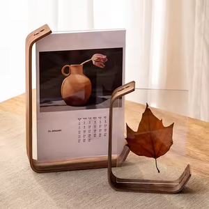 儿童便宜的4 x 6英寸乡村木制相框，带胡桃木底座相框 - Product Image 6