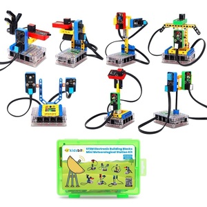 新着科学ステムプログラミング教育玩具ミニ気象ステーションビルディングブロックキットESP32ボード付き - Product Image 1