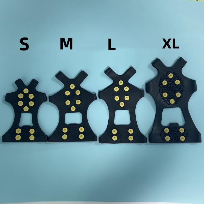 ซิลิโคน 10 เล็บ ปุ่มเหลือง ก้ามปูน้ำแข็ง - XL