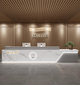 QT-27 rezeption scrivania nội thất văn phòng bàn bàn đặt oficina hiện đại quầy lễ tân quầy lễ tân Thẩm mỹ viện - Product Image 6