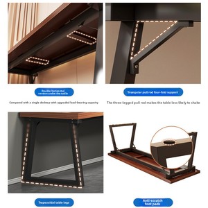 Langlebiger rechteckiger einfacher PC-Schreibtisch für Home Office und Schlafzimmer für Spiele oder Computer Workbench Desktop Workstation - Product Image 2