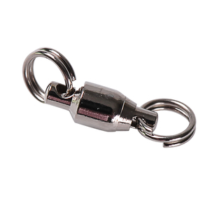 Ball Bearing <strong>Swivel</strong> with Split Ring <strong>Swivel</strong> Connector Sea Fishing <strong>Swivel</strong> Bearing - Product Image 1