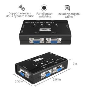 MT-ViKI VGA <strong>KVM</strong> <strong>Switch</strong> Box <strong>4</strong> Port USB Hub Sharing <strong>4</strong> Computers <strong>KVM</strong> Switcher