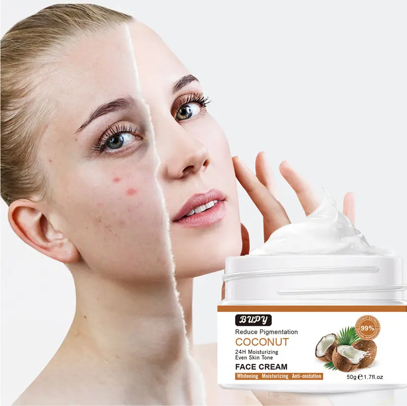 Creme de clareamento facial vitamina C VC, creme hidratante para remoção de manchas escuras e espinhas, creme hidratante para cuidados com a pele 50g