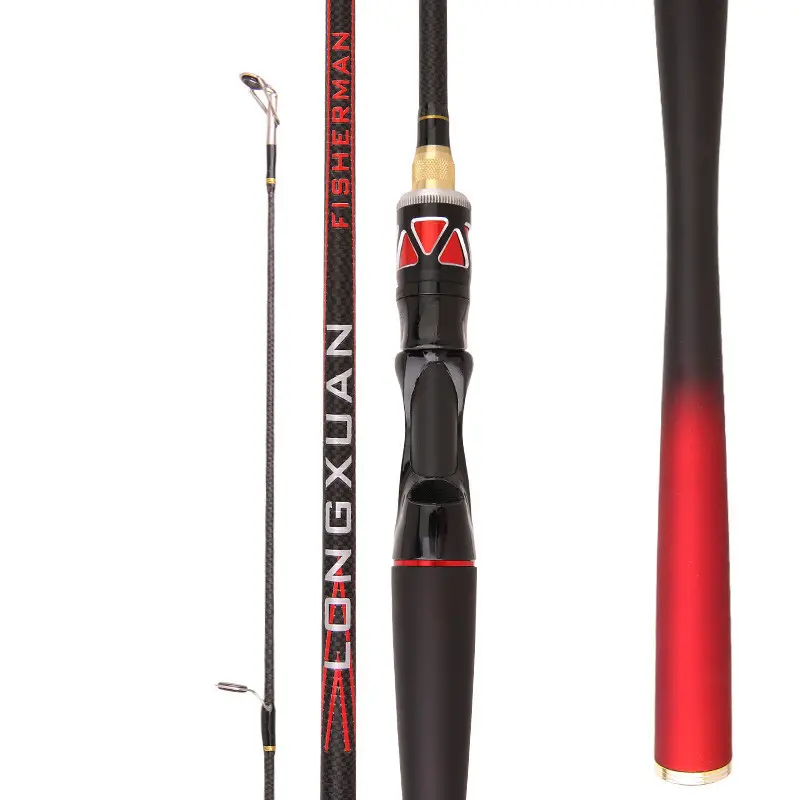 JETSHARK 1.65-2.7m ML Carbon Fiber Fishing Rod Spinning/Casting Fast Action Fish Pole Long Casting Fishing Rod