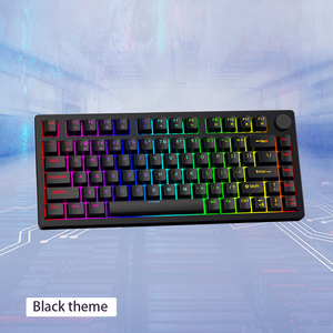 Teclado de aluminio inalámbrico Bluetooth tri-modo Teclado mecánico 82 con columna RGB junta de juegos con cable periféricos de computadora - Product Image 4