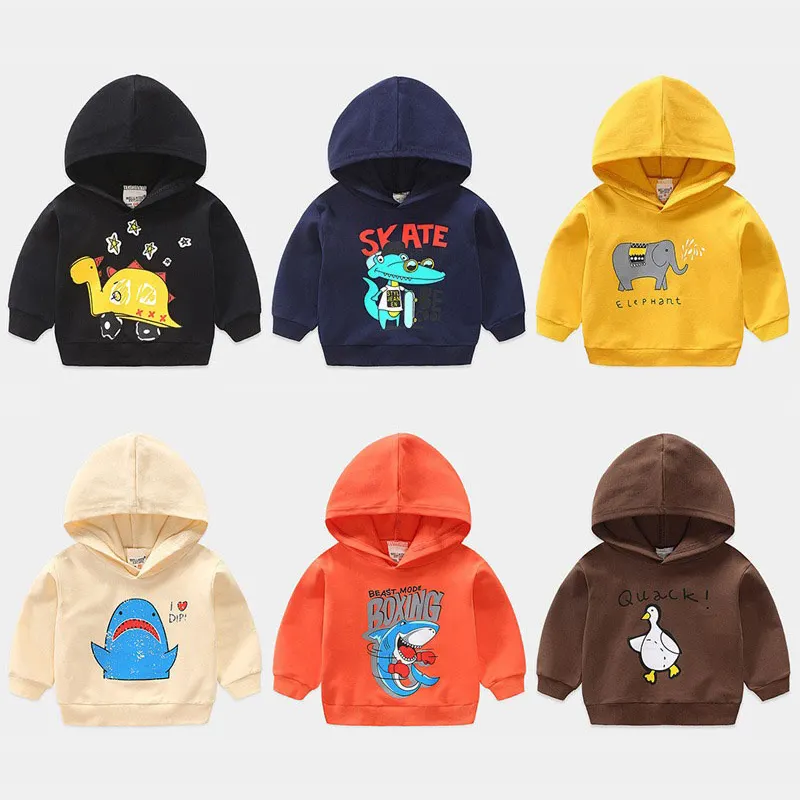 Wholesale 2023 Kids Hoodie Clothes Print Cartoon Pattern Children Hoodie Toddler Boys Sweatshirt for Baby Girls