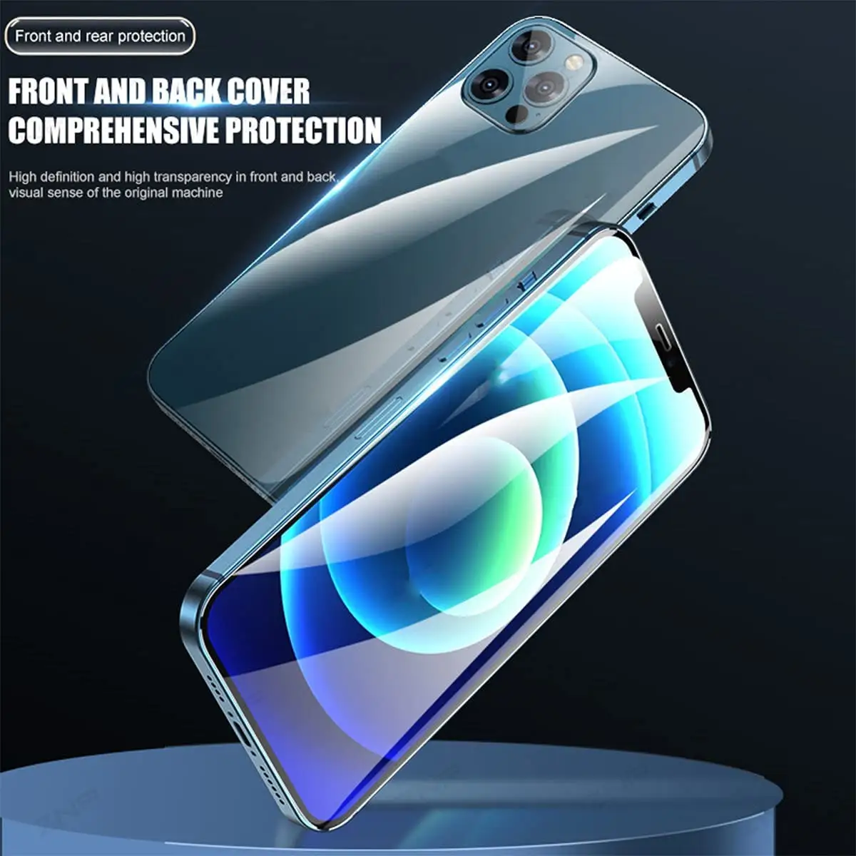 Hydrogelfolie Bildschirmschutz Front- und Rückenabdeckung Anti-Blasen-HD-Klarfolie für iPhone