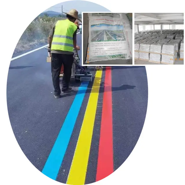 Glow in the dark Diversi colori Strada marcatura Termoplastico vernice prezzo per raodway di sicurezza