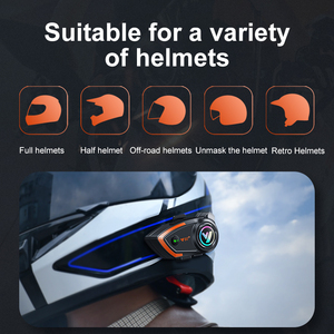 Intercomunicador de auriculares de alta calidad de diseño avanzado para casco de moto con sistema de comunicación de moto calidad de sonido clara - Product Image 5