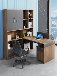 Modular văn phòng bảng nhân viên bàn cubicle Máy Trạm Đồ nội thất văn phòng thiết lập văn phòng phân vùng bàn và ghế với Tủ hồ sơ - Product Image 5