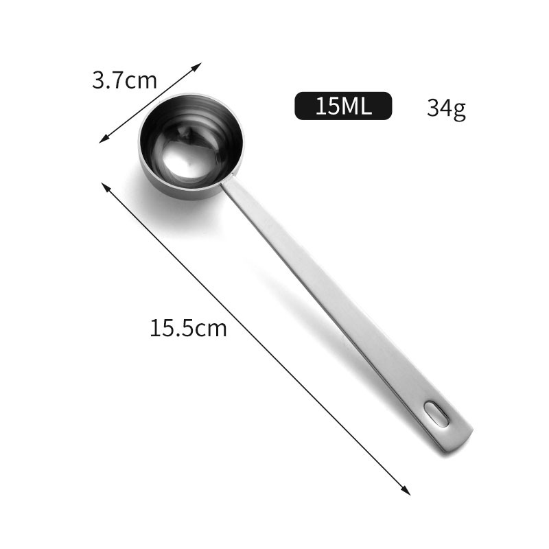 Cuchara plateada de 15ml.
