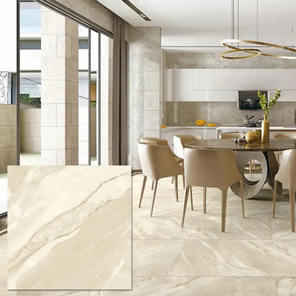 Piastrella per pavimento in marmo beige crema azienda cinese