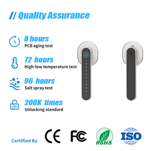 공장 뜨거운 판매 알루미늄 합금 스마트 핸들 잠금 WiFi 디지털 터치 스크린 + 키 잠금 해제 클라우드 데이터 저장 TT 잠금 나무 코드 - Product Image 6