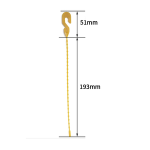 ตะขอเกี่ยวสายไฟแบบห่วงพลาสติกสำหรับมัดสายไฟสีเหลือง - Product Image 3